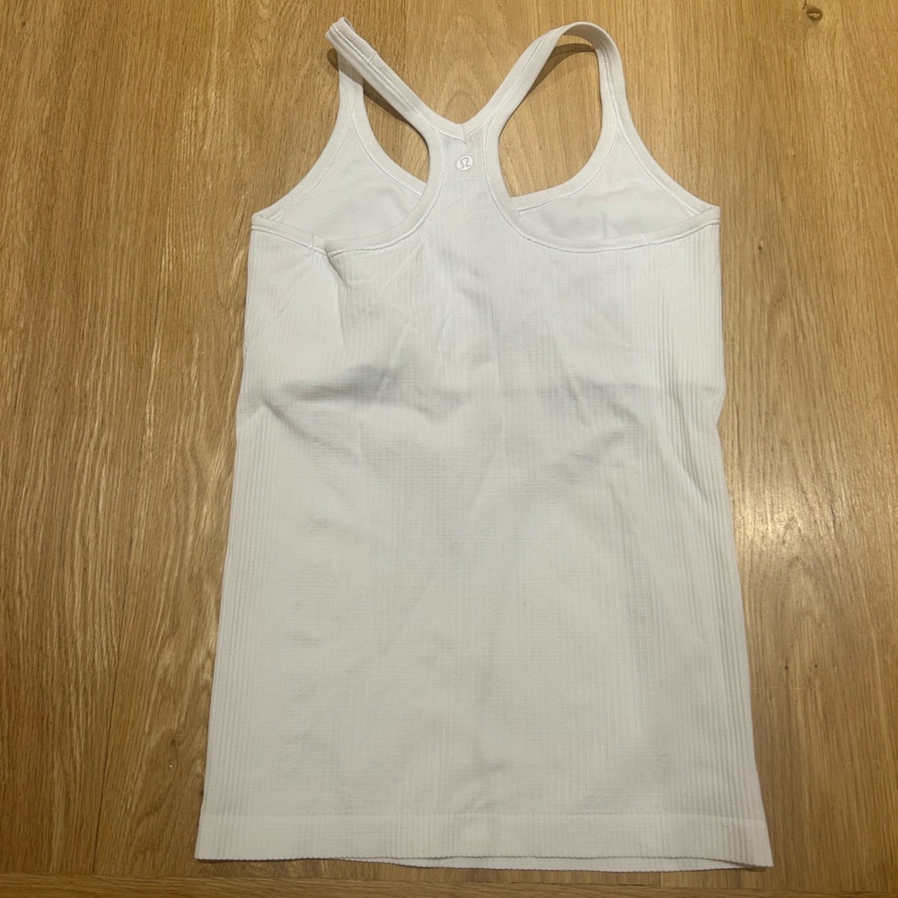 White Racerback Tank Top